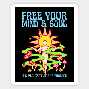 Free Your Mind Spiritual Woman Magnet